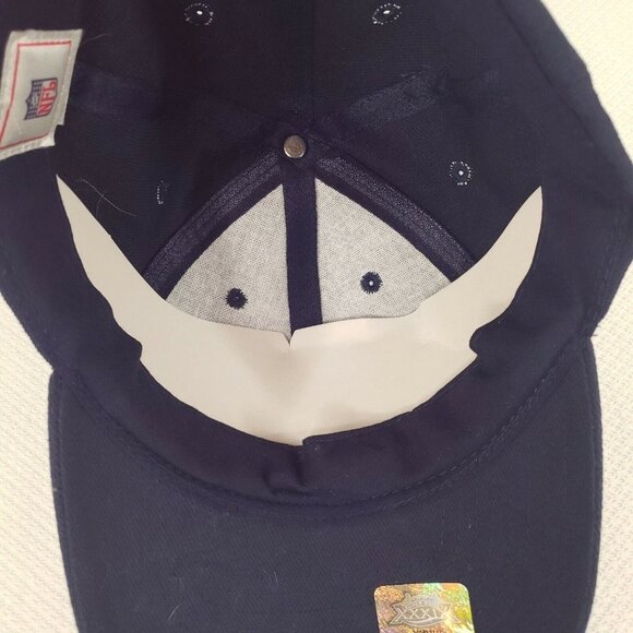 2005 SUPERBOWL XXXIX Patriots Eagles Blue Adjustable Cap Hat Jacksonville - Picture 9 of 11